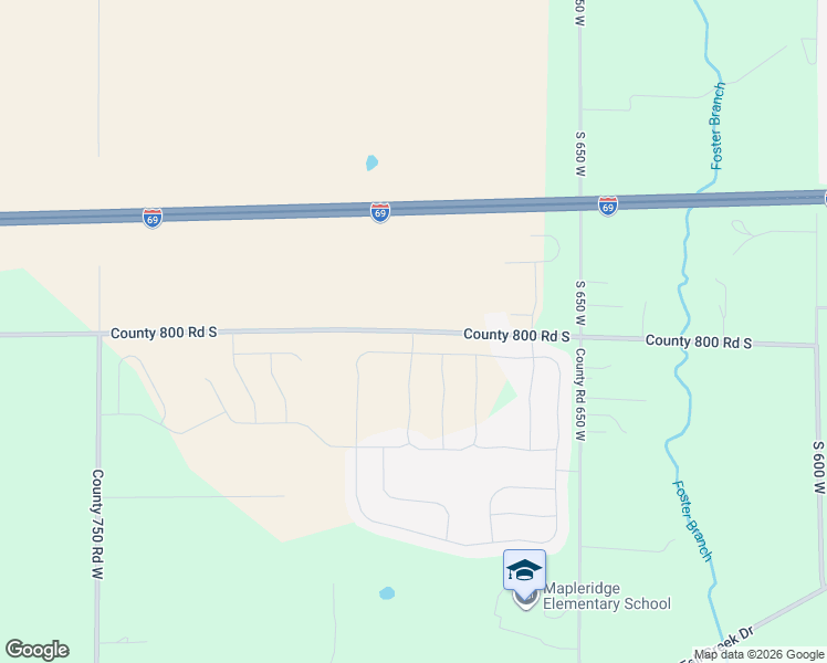 map of restaurants, bars, coffee shops, grocery stores, and more near 6882 800 South in Pendleton