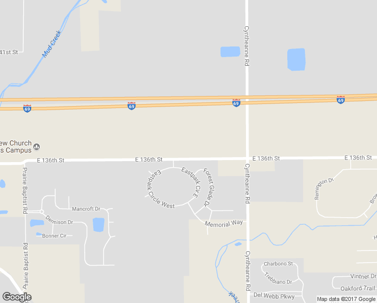 map of restaurants, bars, coffee shops, grocery stores, and more near 15538 East 136th Street in Fishers