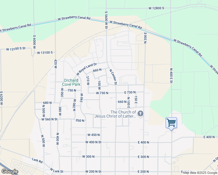 map of restaurants, bars, coffee shops, grocery stores, and more near 41 West 770 North in Santaquin