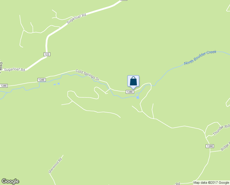 map of restaurants, bars, coffee shops, grocery stores, and more near 1254 Cold Springs Road in Nederland