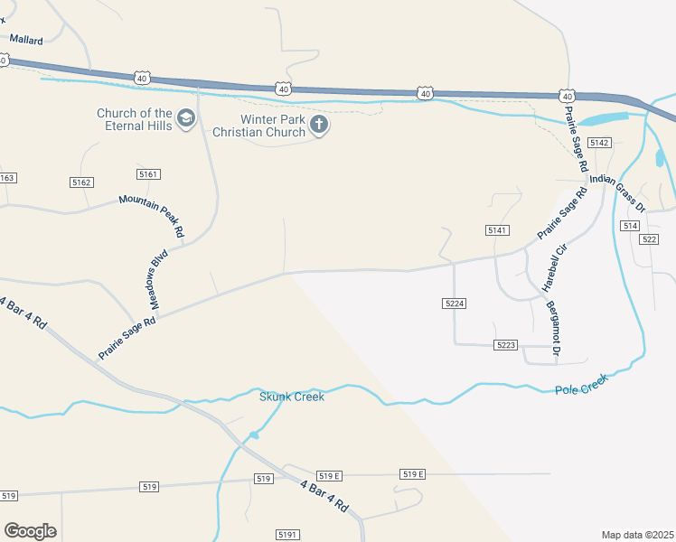 map of restaurants, bars, coffee shops, grocery stores, and more near County Road 5221 in Tabernash