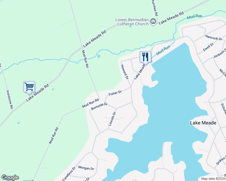 map of restaurants, bars, coffee shops, grocery stores, and more near 15 Fisher Drive in East Berlin