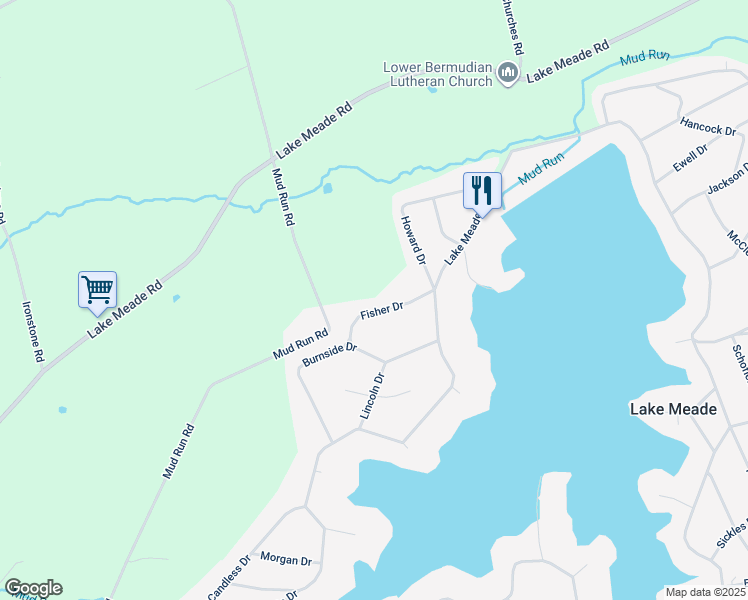 map of restaurants, bars, coffee shops, grocery stores, and more near 15 Fisher Drive in East Berlin