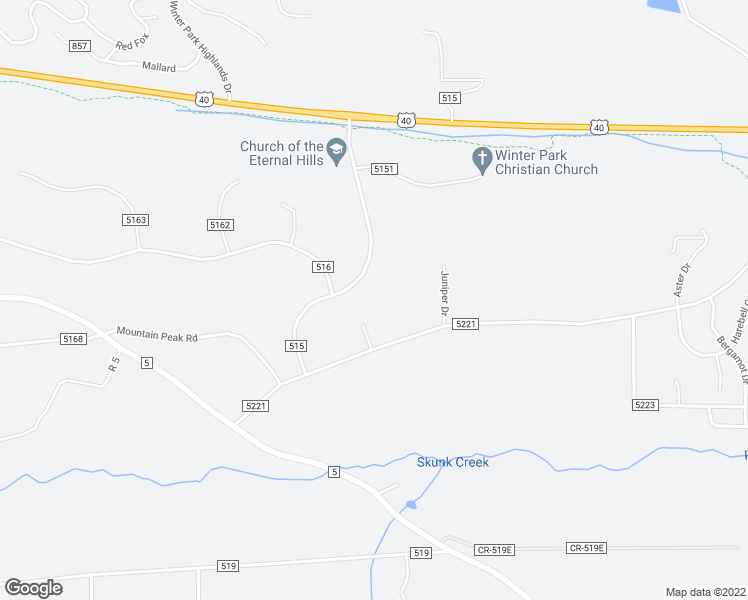 map of restaurants, bars, coffee shops, grocery stores, and more near 52 County Road in Granby