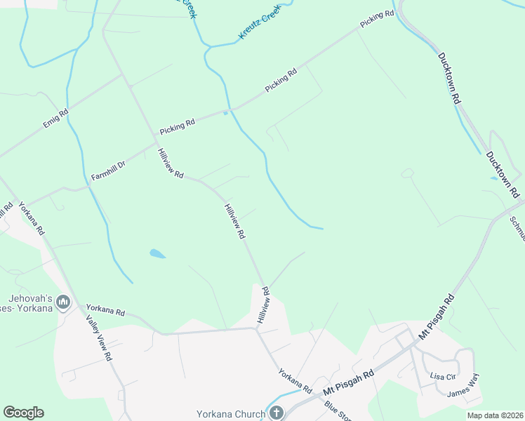map of restaurants, bars, coffee shops, grocery stores, and more near 5032 Barkwood Lane in York