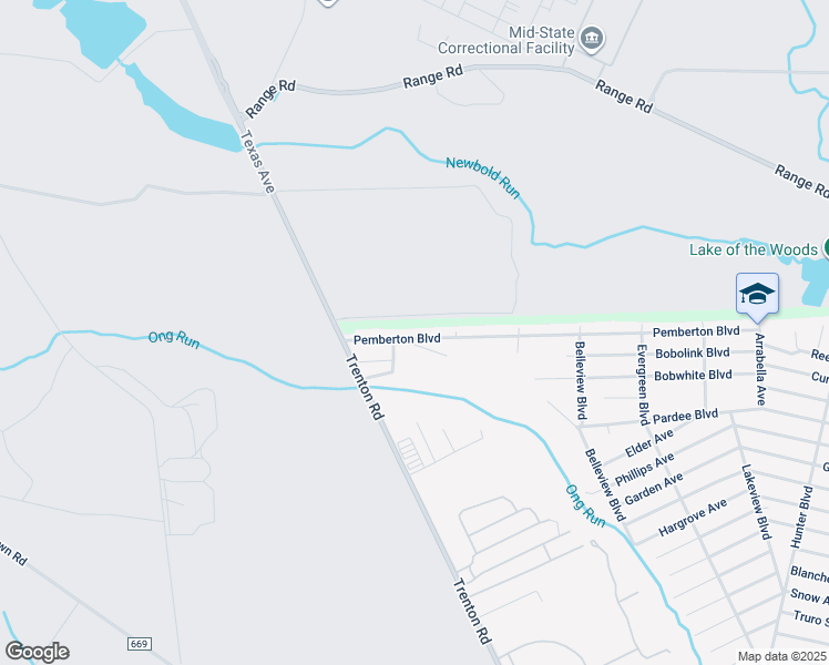 map of restaurants, bars, coffee shops, grocery stores, and more near 526 Pemberton Boulevard in Pemberton Township