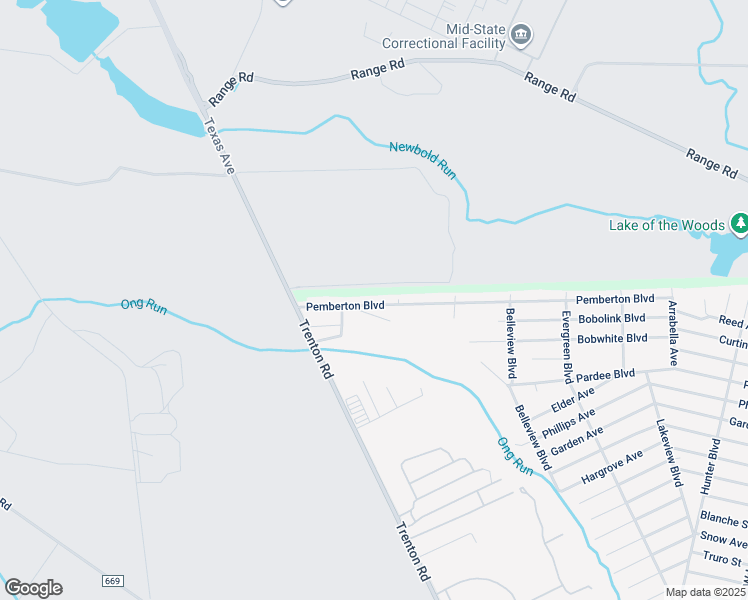 map of restaurants, bars, coffee shops, grocery stores, and more near 526 Pemberton Boulevard in Pemberton Township