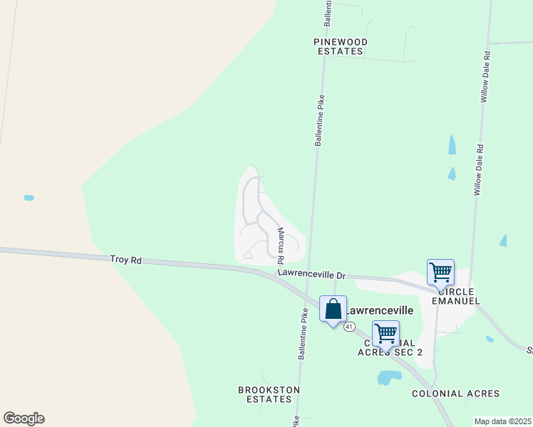map of restaurants, bars, coffee shops, grocery stores, and more near Marcus Road in Clark County