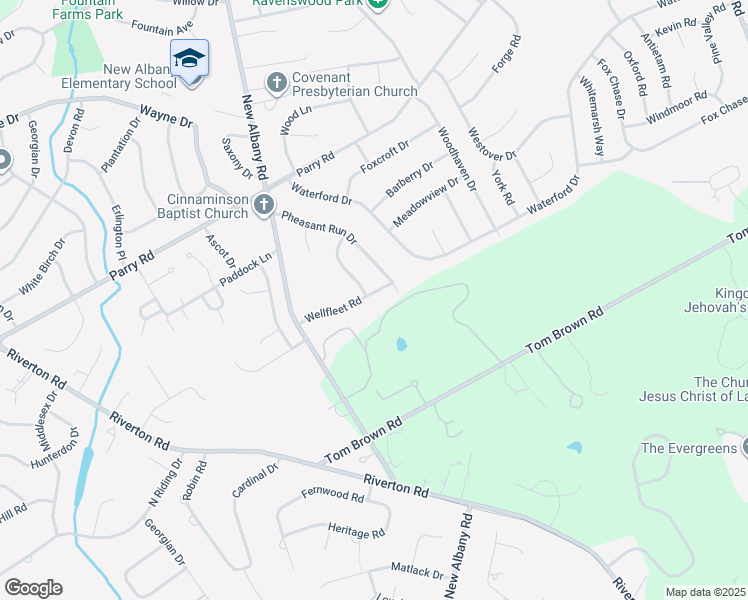 map of restaurants, bars, coffee shops, grocery stores, and more near 602 Wellfleet Road in Cinnaminson