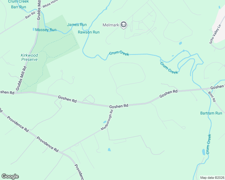 map of restaurants, bars, coffee shops, grocery stores, and more near 7 Old Covered Bridge Road in Newtown Square