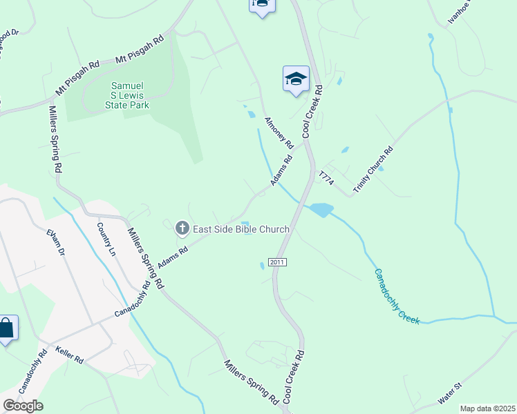 map of restaurants, bars, coffee shops, grocery stores, and more near 1132 Adams Road in Wrightsville
