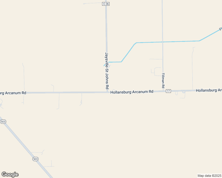 map of restaurants, bars, coffee shops, grocery stores, and more near 2509 Jaysville-St Johns Road in Arcanum