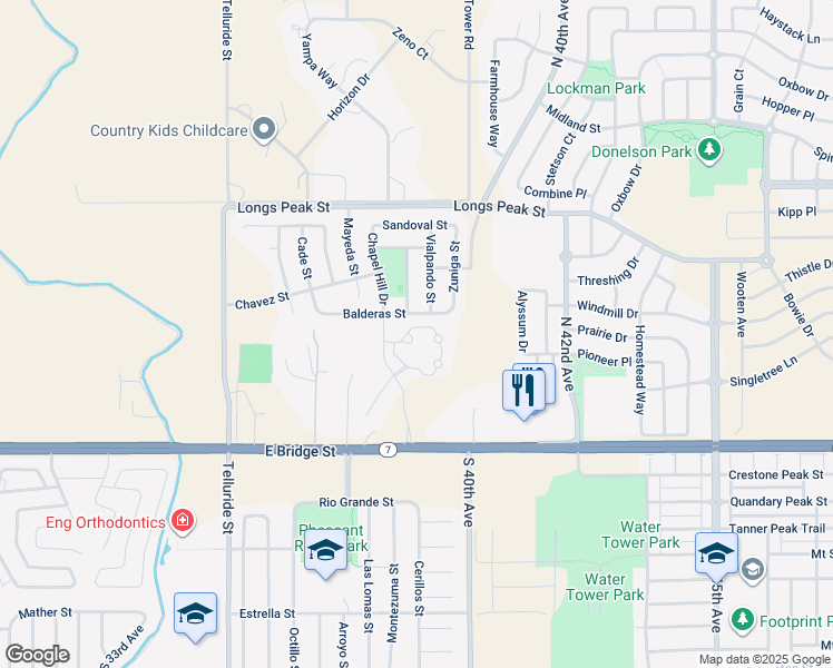 map of restaurants, bars, coffee shops, grocery stores, and more near 192 Chapel Hill Circle in Brighton