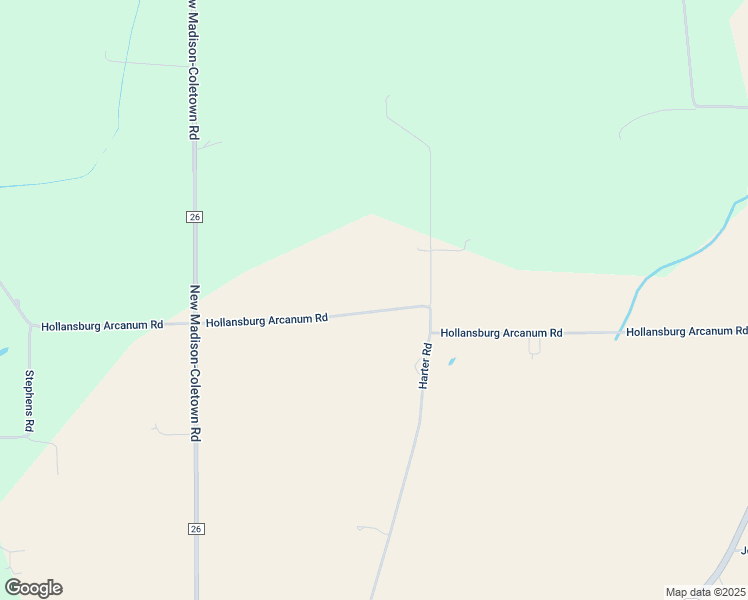 map of restaurants, bars, coffee shops, grocery stores, and more near 2585-2773 Arcanum Hollansburg Road in New Madison