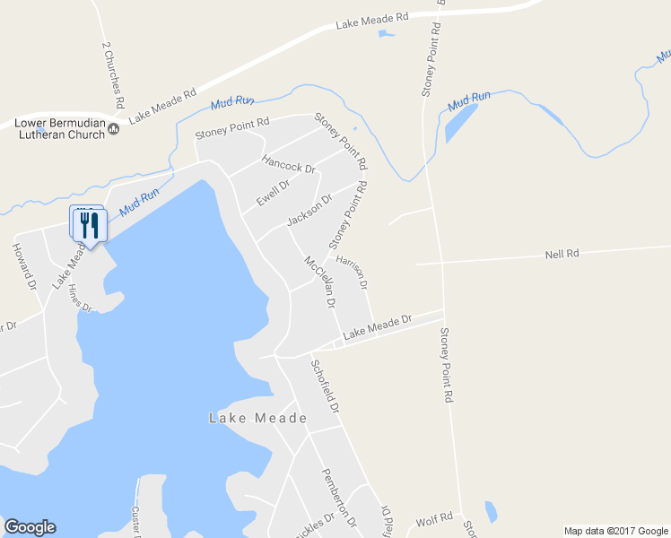 map of restaurants, bars, coffee shops, grocery stores, and more near 21 McClellan Drive in East Berlin