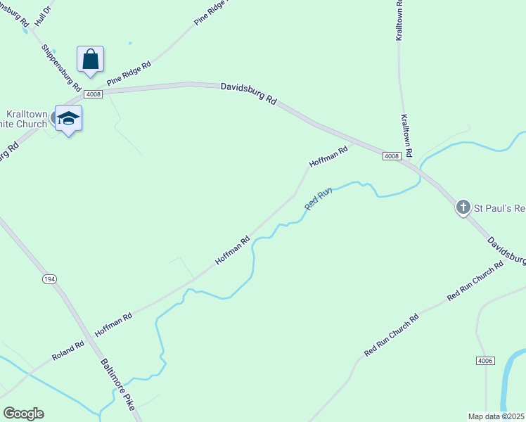 map of restaurants, bars, coffee shops, grocery stores, and more near 42 Hoffman Road in East Berlin