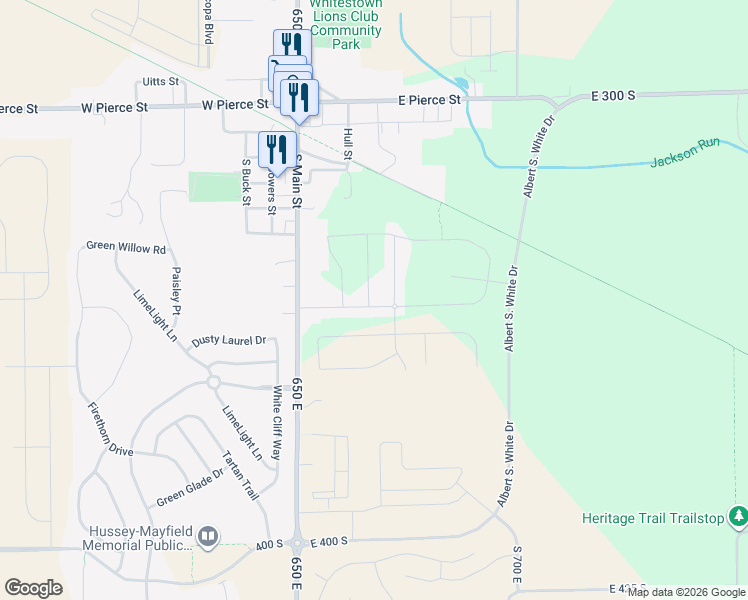 map of restaurants, bars, coffee shops, grocery stores, and more near 6653 Seabiscuit Road in Boone County