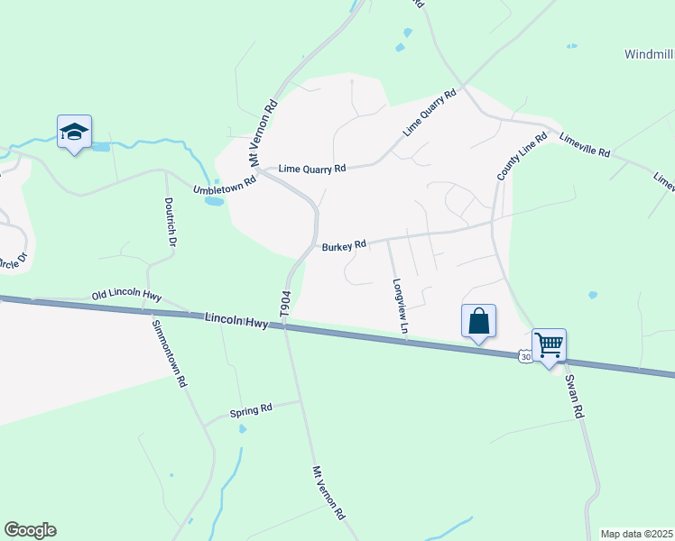 map of restaurants, bars, coffee shops, grocery stores, and more near 140 Liz Lane in Gap