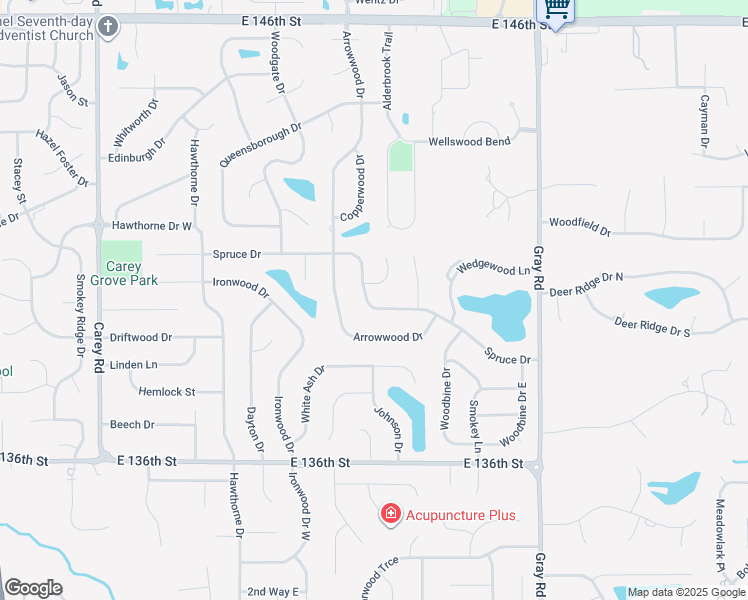 map of restaurants, bars, coffee shops, grocery stores, and more near 1806 Spruce Drive in Carmel