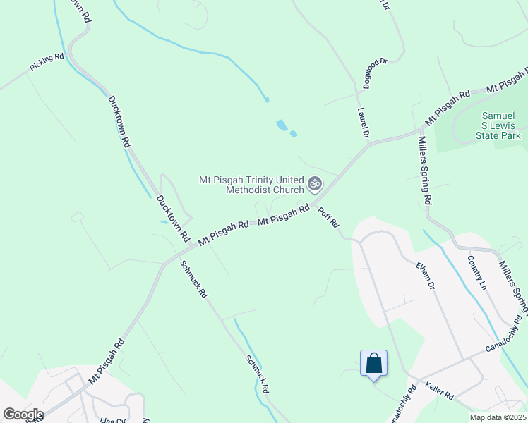 map of restaurants, bars, coffee shops, grocery stores, and more near 5608 Mount Pisgah Road in York