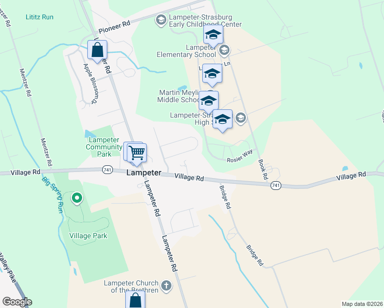 map of restaurants, bars, coffee shops, grocery stores, and more near 108 Chelsea Loop in Lancaster