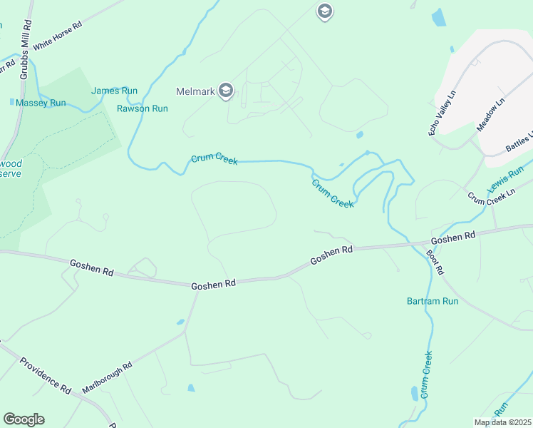 map of restaurants, bars, coffee shops, grocery stores, and more near 40 Old Covered Bridge Road in Newtown Square