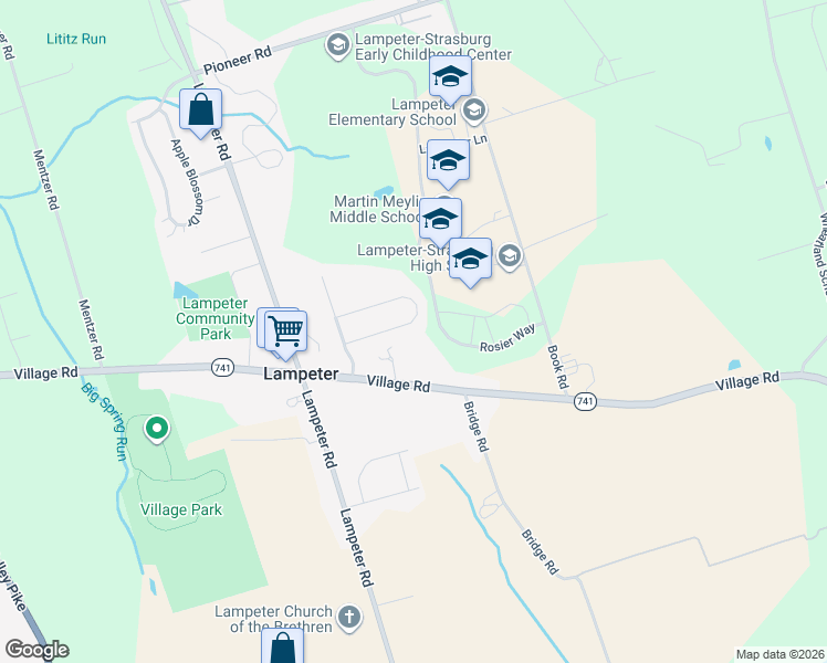 map of restaurants, bars, coffee shops, grocery stores, and more near 108 Chelsea Loop in Lancaster