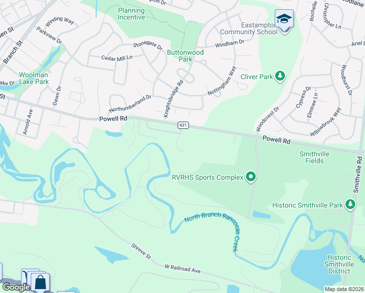 map of restaurants, bars, coffee shops, grocery stores, and more near 13 Gloucester Court in Mount Holly