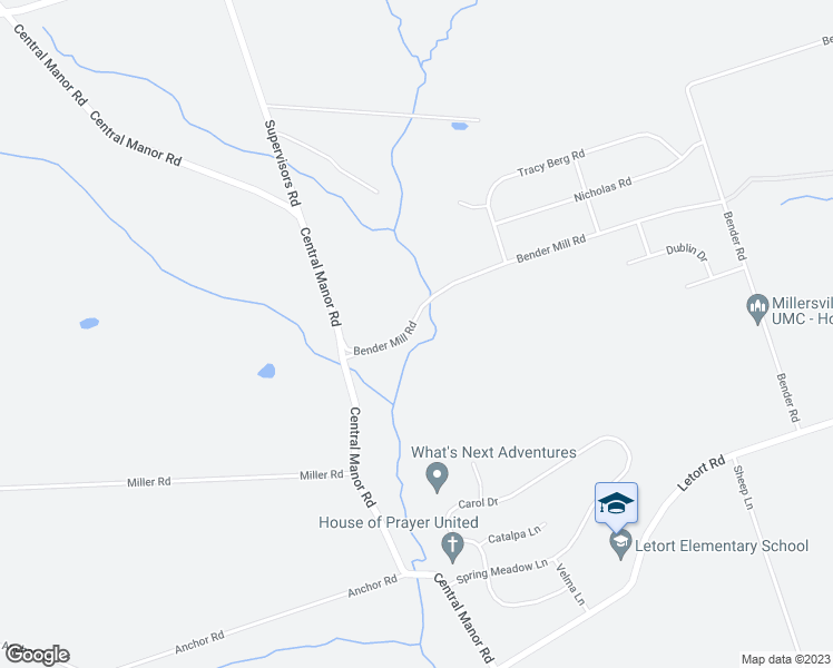 map of restaurants, bars, coffee shops, grocery stores, and more near 205 Bender Mill Road in Lancaster