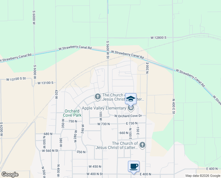 map of restaurants, bars, coffee shops, grocery stores, and more near 920 North Center Street in Santaquin