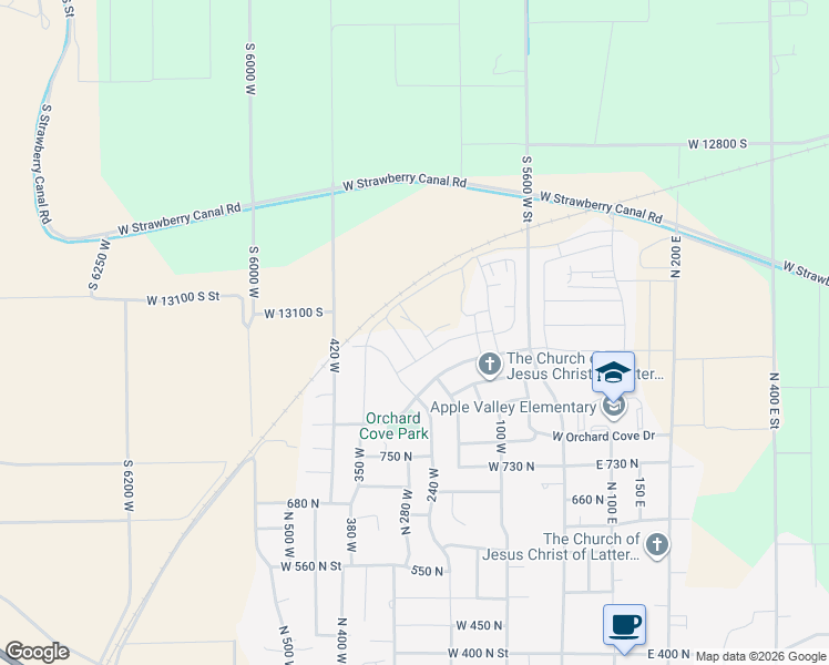 map of restaurants, bars, coffee shops, grocery stores, and more near 917 North 215 West in Santaquin