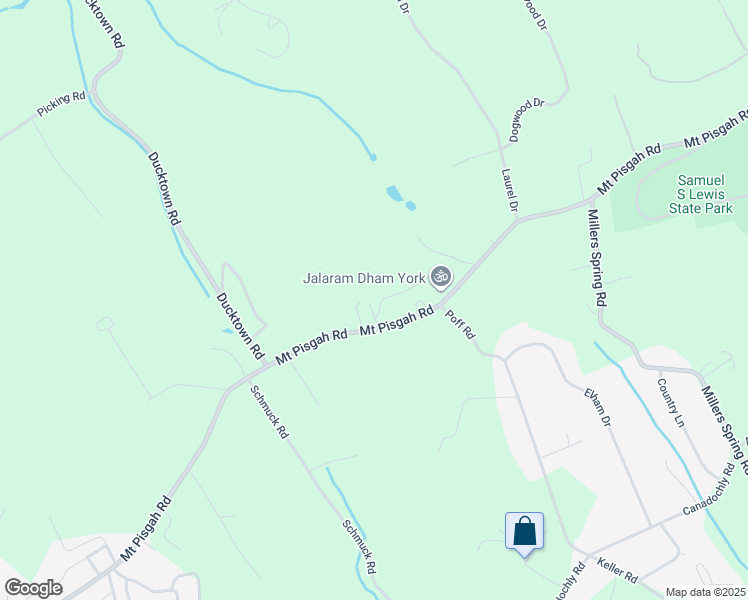 map of restaurants, bars, coffee shops, grocery stores, and more near 5608 Mount Pisgah Road in York