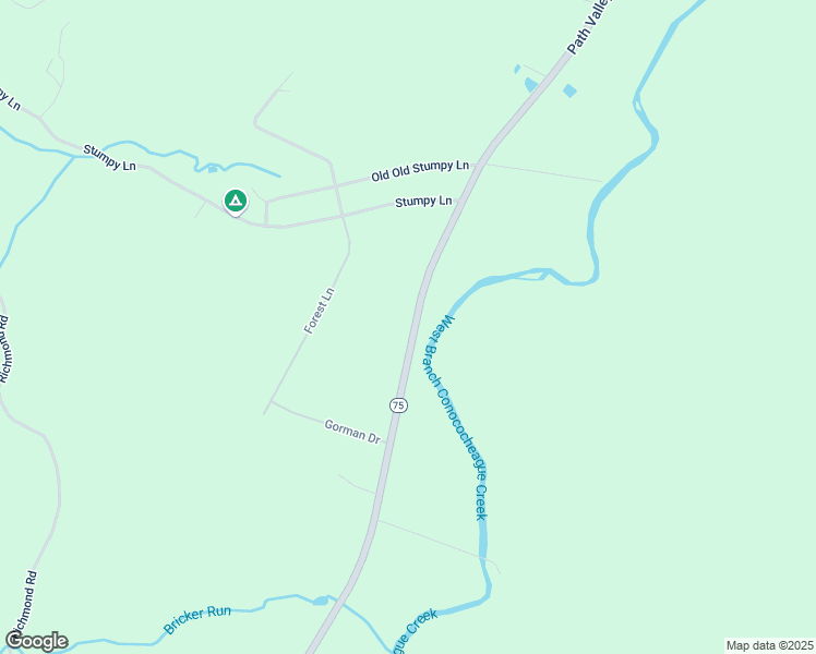 map of restaurants, bars, coffee shops, grocery stores, and more near 5342 Path Valley Road in Fort Loudon