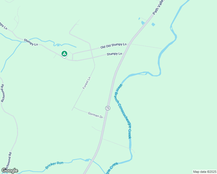 map of restaurants, bars, coffee shops, grocery stores, and more near 5342 Path Valley Road in Fort Loudon