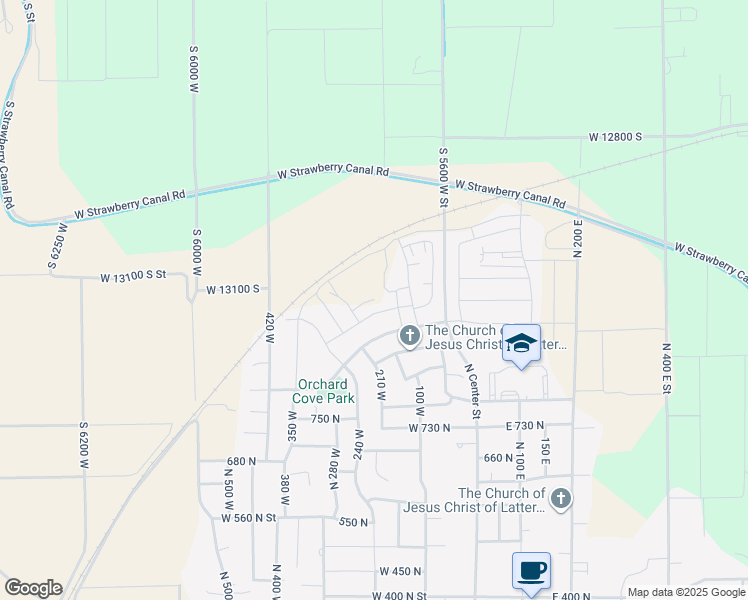 map of restaurants, bars, coffee shops, grocery stores, and more near 201 West 930 North in Santaquin