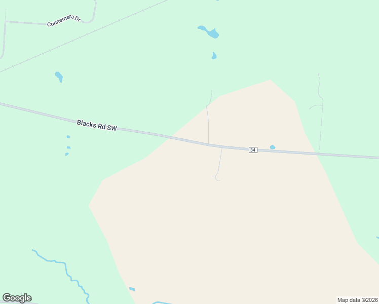 map of restaurants, bars, coffee shops, grocery stores, and more near 3025 Blacks Road Southwest in Hebron