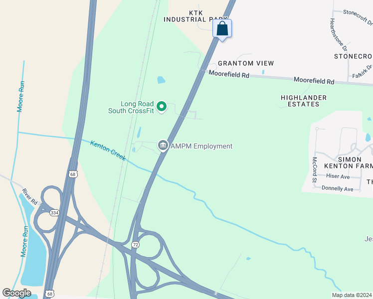 map of restaurants, bars, coffee shops, grocery stores, and more near 4690 Urbana Road in Springfield