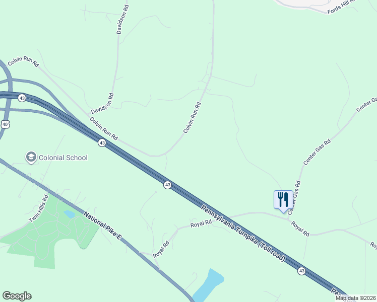 map of restaurants, bars, coffee shops, grocery stores, and more near 176 Colvin Run Road in Grindstone