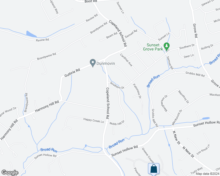 map of restaurants, bars, coffee shops, grocery stores, and more near 1109 Copeland School Road in West Chester