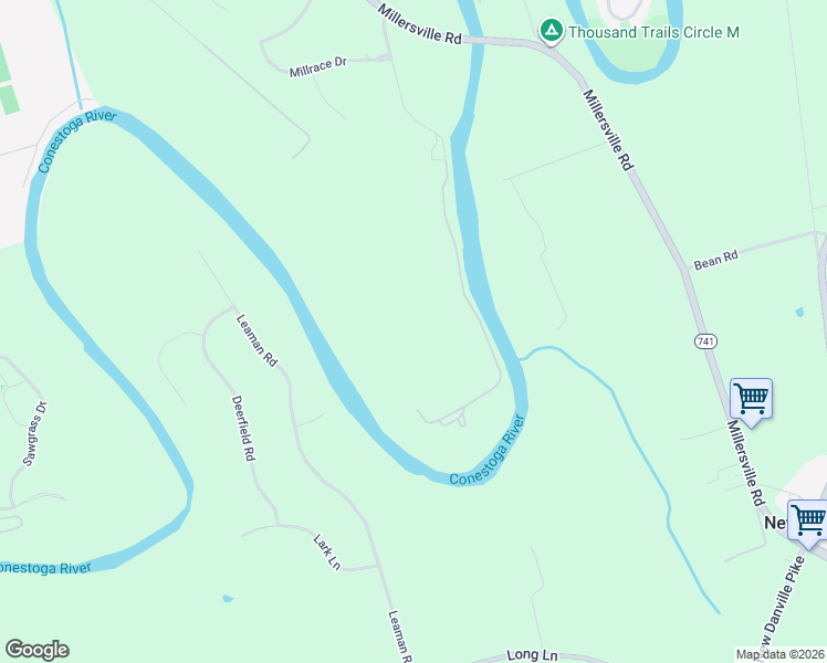 map of restaurants, bars, coffee shops, grocery stores, and more near 2300 Rice Road in Lancaster