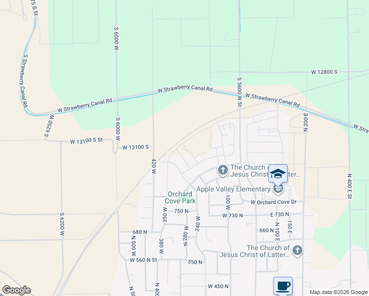 map of restaurants, bars, coffee shops, grocery stores, and more near 949 North 215 West in Santaquin