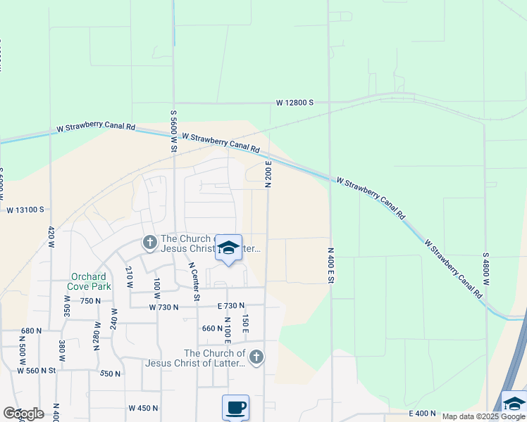 map of restaurants, bars, coffee shops, grocery stores, and more near 953 North 200 East in Payson