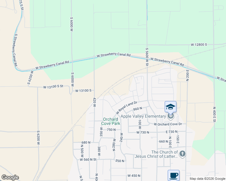 map of restaurants, bars, coffee shops, grocery stores, and more near 951 North 215 West in Santaquin