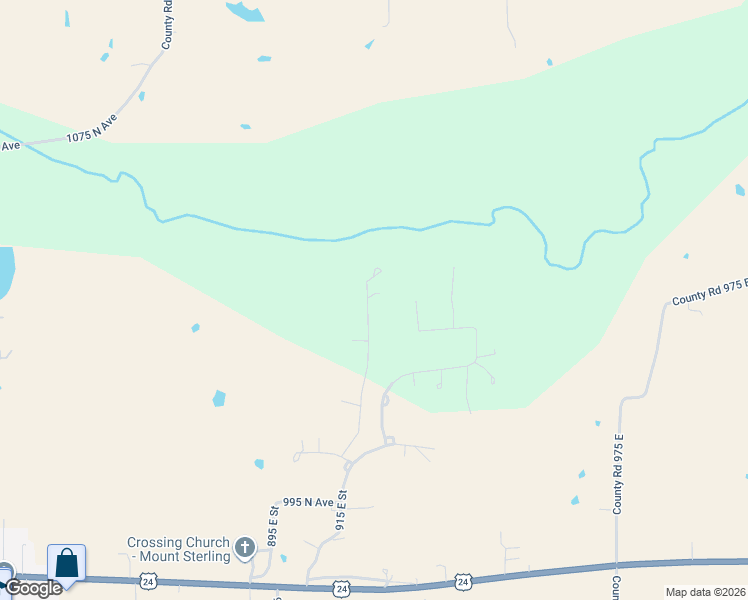 map of restaurants, bars, coffee shops, grocery stores, and more near 32 Goldenrod Drive in Mount Sterling