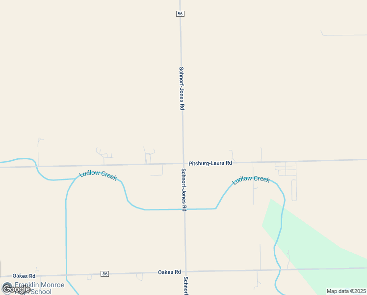 map of restaurants, bars, coffee shops, grocery stores, and more near 2973 County Highway 56 in Arcanum