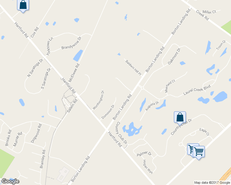 map of restaurants, bars, coffee shops, grocery stores, and more near 711 Dominion Drive in Moorestown