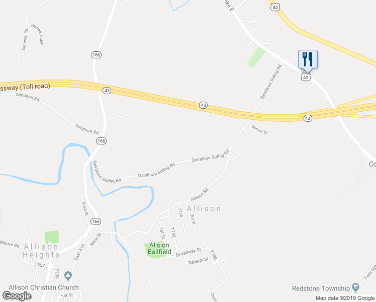 map of restaurants, bars, coffee shops, grocery stores, and more near 275 Davidson Siding Road in Allison