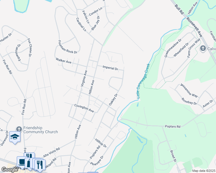 map of restaurants, bars, coffee shops, grocery stores, and more near 3022 Englewood Court in Dover