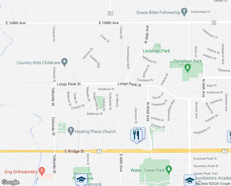 map of restaurants, bars, coffee shops, grocery stores, and more near 363 Zuniga Street in Brighton