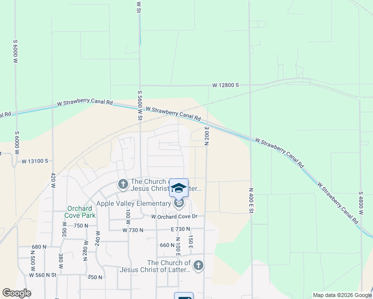 map of restaurants, bars, coffee shops, grocery stores, and more near 144 East 990 North in Santaquin